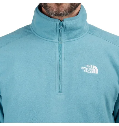 The North Face 100 Glacier 1/4 ZIP Fleece Pullover (Blau)