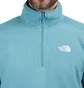 The North Face 100 Glacier 1/4 ZIP Fleece Pullover (Blau)
