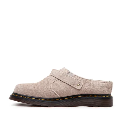 Dr. Martens Isham Faux Shearling Lined Suede Mules (Beige)