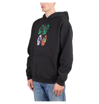Brain Dead Throwing Hands Hooded Sweat (Schwarz)