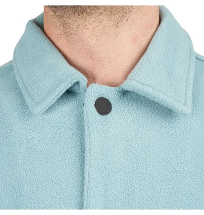 Brain Dead Polar Fleece Climber Shirt (Hellblau)