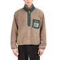 Brain Dead Teddy Sherpa Half Zip Jacket (Braun)