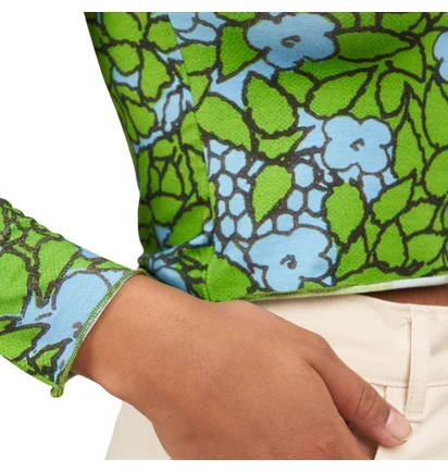 Carne Bollente Under The Leaves Longsleeve (Grün / Blau)