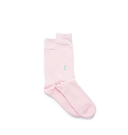 Chrystie NYC Casual C Logo Socks (Rosa)