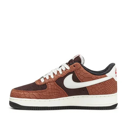 Nike Air Force 1 Premium (Rot / Beige)