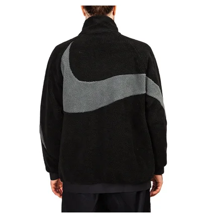 Nike NSW Reversible Swoosh Fullzip Jacket (Schwarz / Grau)
