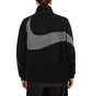 Nike NSW Reversible Swoosh Fullzip Jacket (Schwarz / Grau)