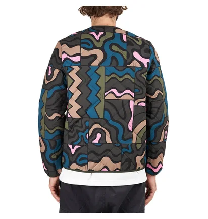 Parra Gem Stone Pattern Quilted Jacket (Multi)