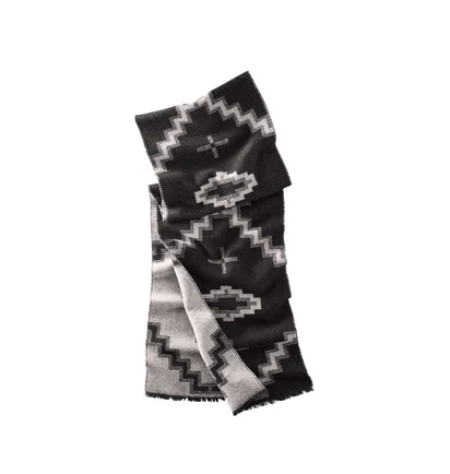 Pendleton Jacquard Muffler (Schwarz / Grau)