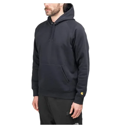 Carhartt WIP Hooded Chase Sweatshirt (Navy / Gold)