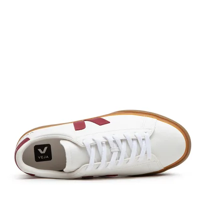 Veja Campo Chromefree Leather (Weiß / Rot)