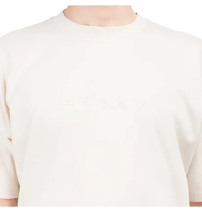 Edwin Katakana Embroidery T-Shirt (Natural)