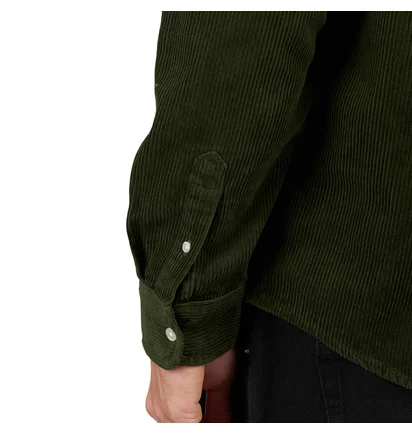 Carhartt WIP L/S Madison Cord Shirt (Dunkelgrün)