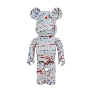 Medicom 1000% Basquiat V2 Be@rbrick Toy (Weiß)