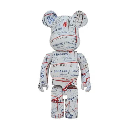 Medicom 1000% Basquiat V2 Be@rbrick Toy (Weiß)