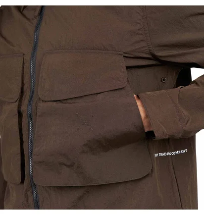 Pop Trading Company Boxer Overshirt (Braun)