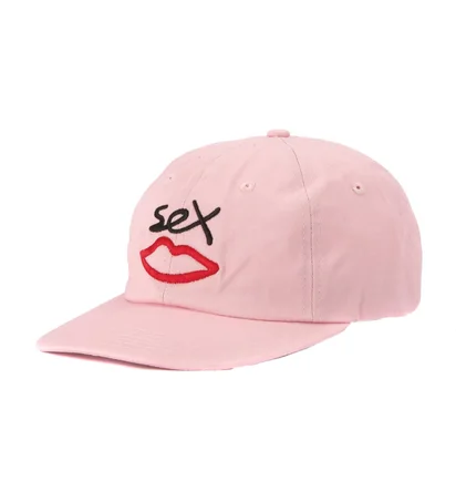 Sex Skateboards Sex Logo 6 Panel Cap (Pink)