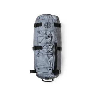 Stone Island Canvas Placcato One Shoulder Bag (Grau)