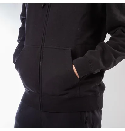 Stüssy Basic Stüssy Zip Hood (Schwarz)
