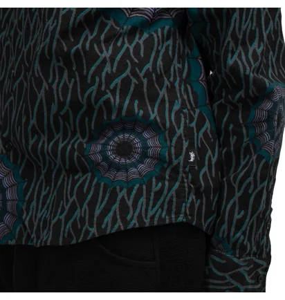 Stüssy Spider Web Flannel Shirt (Schwarz)