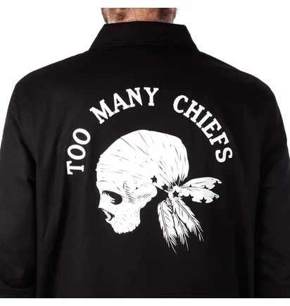 Allike x Black Lodges 'Too Many Chiefs' Coach Jacket (Schwarz)