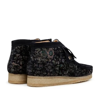 Clarks Originals Wallabee Boot Navy Velvet (Navy)