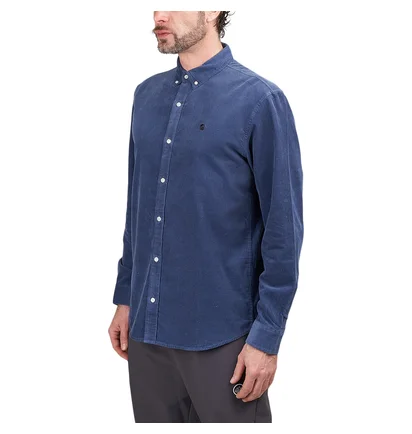 Carhartt WIP L/S Madison Fine Cord Shirt (Blau)