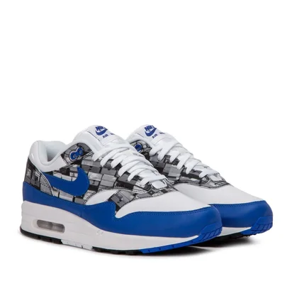 Nike x Atmos Air Max 1 Print 'We Love Nike' (Weiß / Blau)