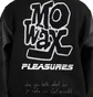 Pleasures x Unkle Mowax Varsity (Schwarz / Weiß)