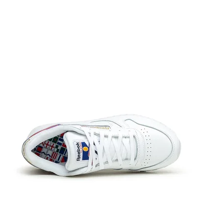 Reebok CL LTHR (Weiß / Rot / Blau)