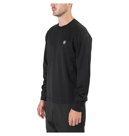 Stone Island Small Logo Patch Longsleeve (Schwarz)
