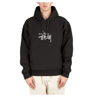 Stüssy Basic Applique Hoodie (Schwarz)