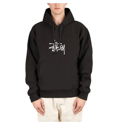 Stüssy Basic Applique Hoodie (Schwarz)