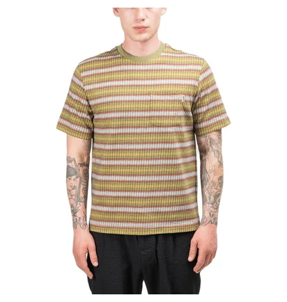 Stüssy Ombre Stripe Tee (Olive)