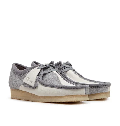 Clarks Wallabee (Grau / Creme)