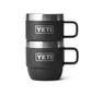 Yeti Rambler 6oz Stackable Mugs (Schwarz / Silber)