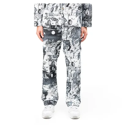 Brain Dead Wild Things Pajama Bottoms (Schwarz / Weiß)
