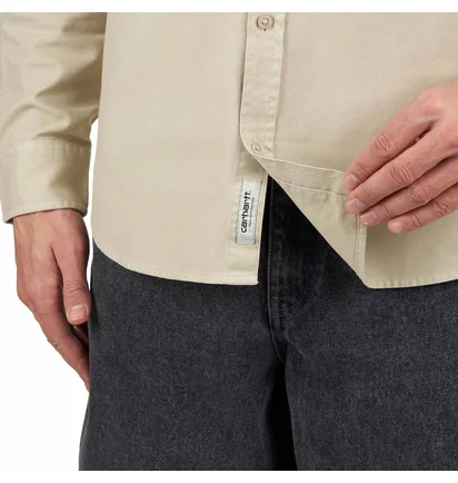 Carhartt WIP L/S Bolton Shirt (Beige)