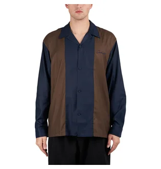 Carhartt WIP L/S Delaney Shirt (Braun / Blau)