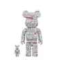 Medicom 100% + 400% Basquiat V2 Be@rbrick Toy (Weiß)