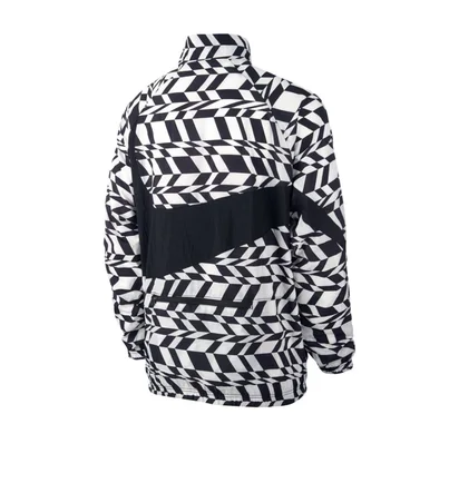 Nike AOP Swoosh Woven Halfzip Jacket (weiß / schwarz)