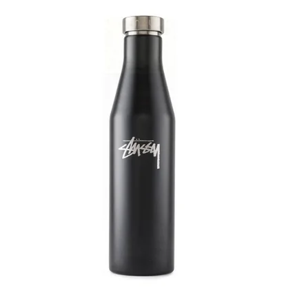 Stüssy Mizu Matte Water Bottle (Schwarz)