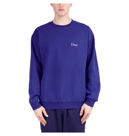 Dime Classic Small Logo Crewneck (Blau)