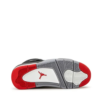 Air Jordan 4 Retro (GS) 'Black Cement' (Schwarz / Rot)