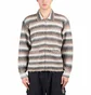 Obey Reggie Zip Up Cardigan Sweater (Braun / Beige)