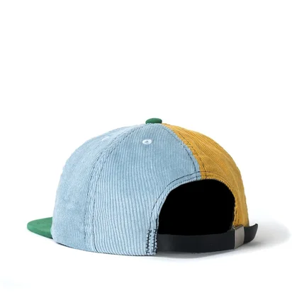 Brain Dead Corduroy Color-Blocked Strap Back (Blau / Gelb)