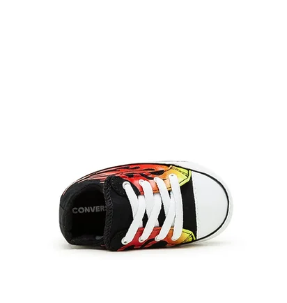 Converse Kids Archive Flames Chuck All-Star Cribster Mid (Schwarz / Weiß / Rot)