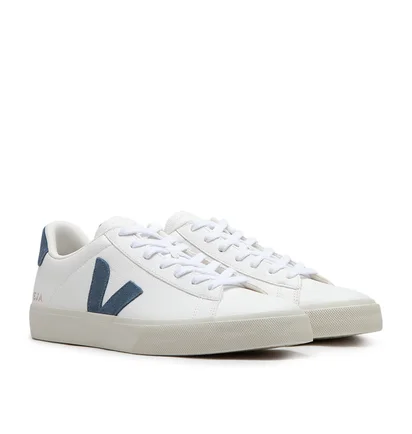 Veja Campo Chromefree Leather (Weiß / Blau)