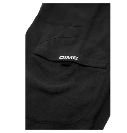 Dime Fleece Round Cargo Pants (Schwarz)