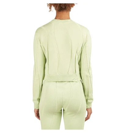 Han Kjobenhavn Cropped Cardigan (Blass Grün)